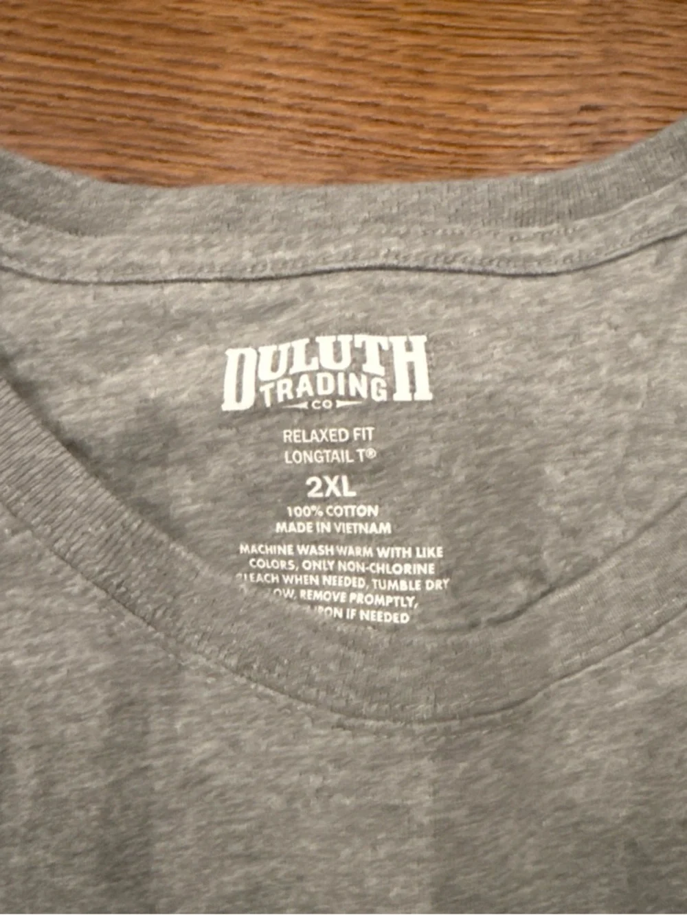 Duluth Trading Co Gray Short-Sleeve Pocket Tee